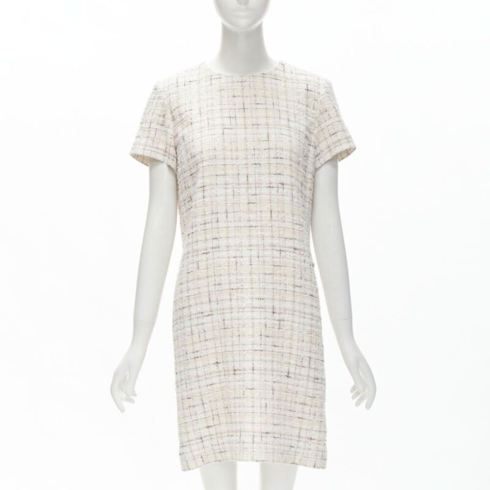 Chanel Tweed Short Sleeve Sheath Dress
